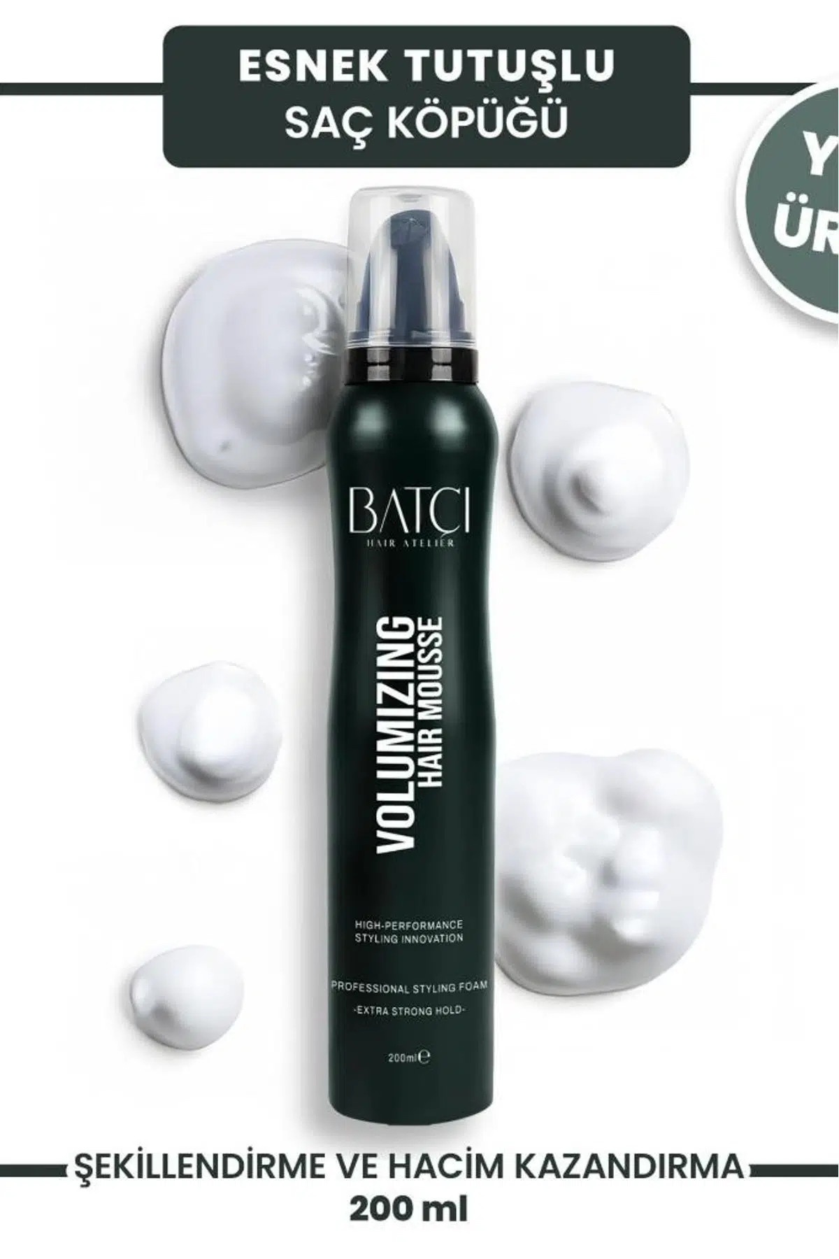 Batçı Hacimlendirici ve Güçlü Tutuşlu Saç Köpüğü 200 ml