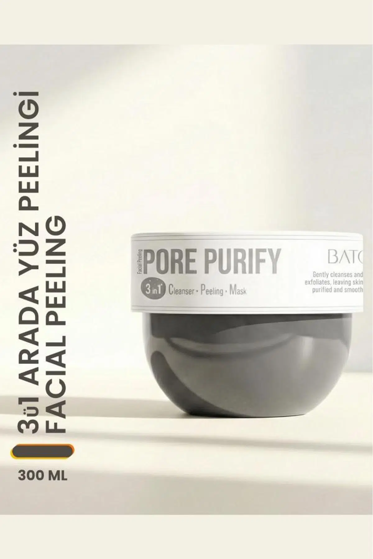 Batçı Siyah Nokta Karşıtı Gözenek Temizleyici ve Aydınlatıcı 3'ü 1 Arada Peeling 300 ml