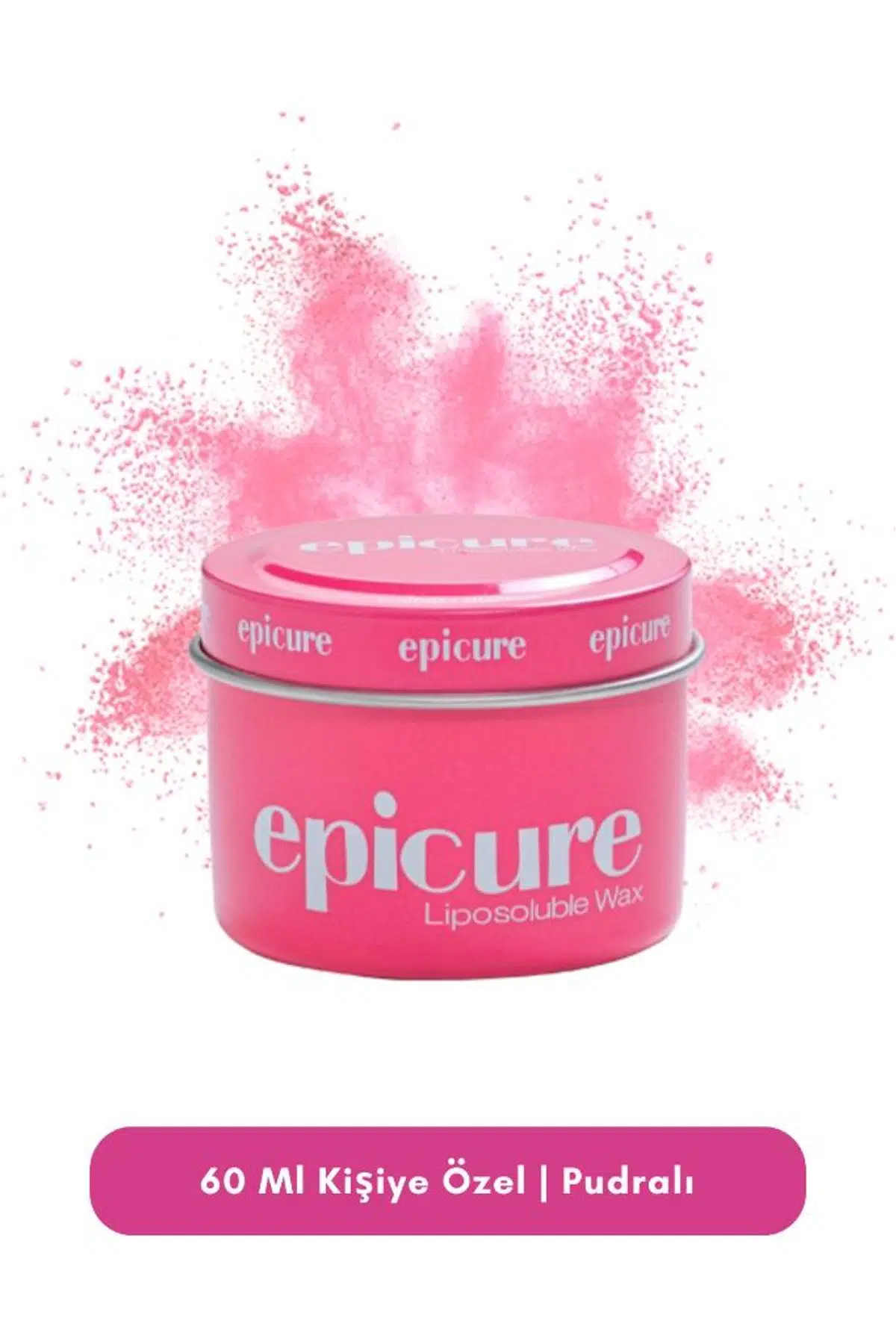 Epicure Tek Kullanımlık Hijyenik Mini Konserve Sir Ağda Pudralı Titanium 60 Ml