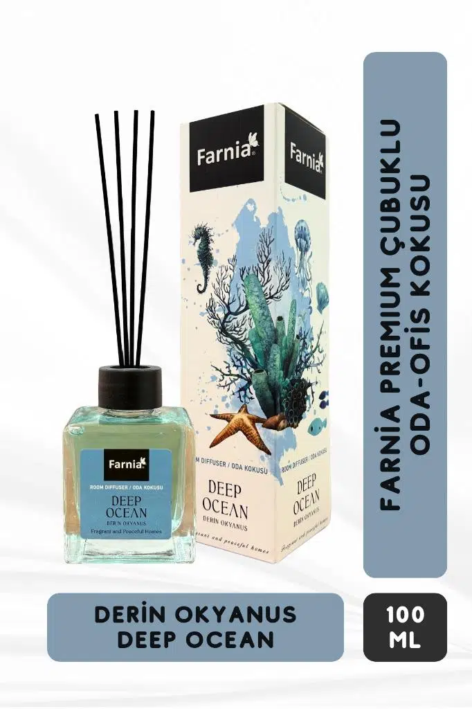 Farnia Premium Çubuklu Oda ve Ofis Kokusu 100 Ml Derin Okyanus Deep Ocean
