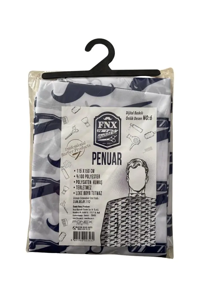 FNX Berber Önlük Kesim Penuarı 115x150 Cm Dijital Baskı Nu:6