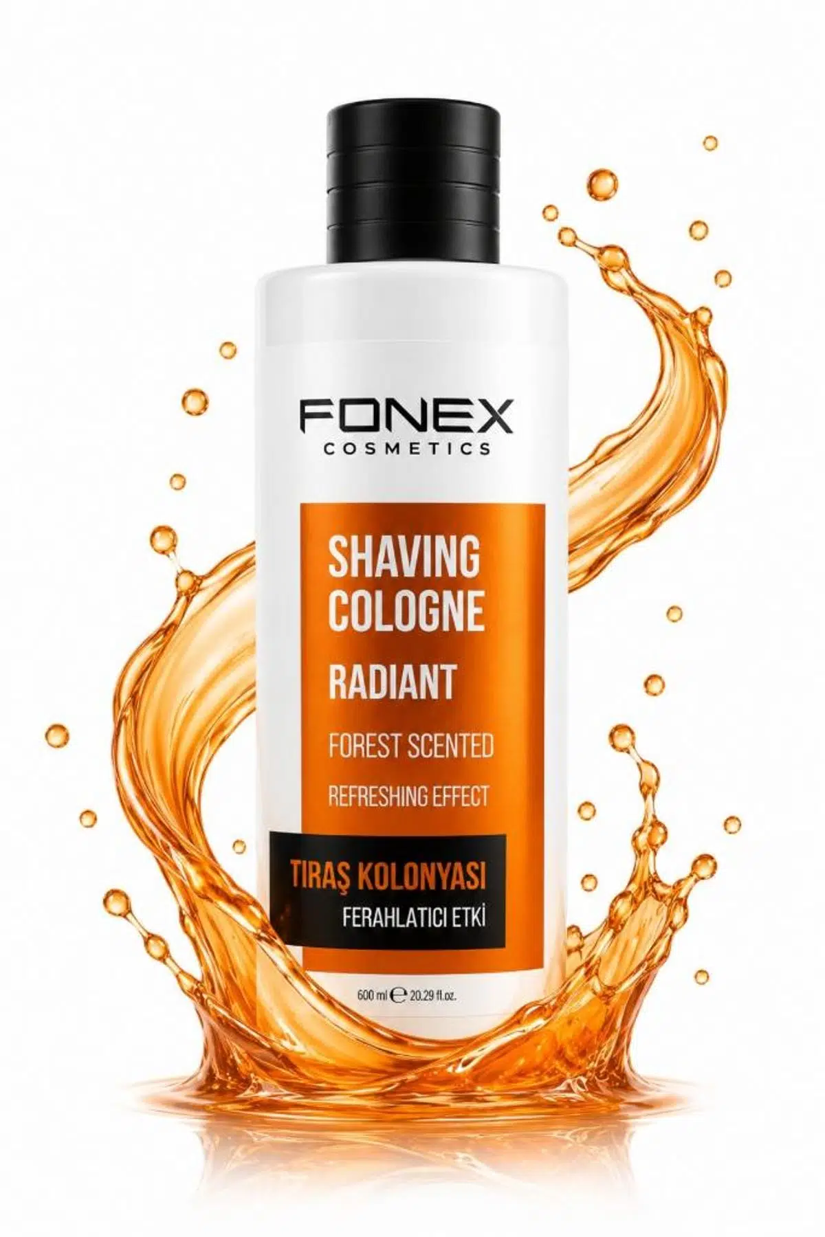 Fonex Ferahlatıcı Tıraş Kolonyası 600 ml Radiant Turuncu