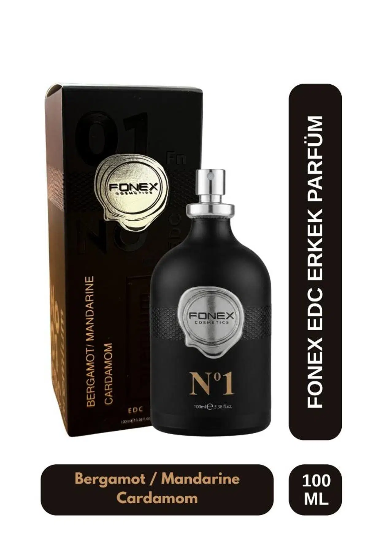 Fonex No:1 EDC Erkek Parfüm 100 Ml Bergamot & Mandarine Cardamom