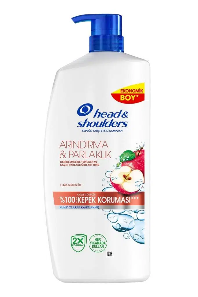 Head & Shoulders Arındırma & Parlaklık Şampuan Elma 800 Ml Pompalı