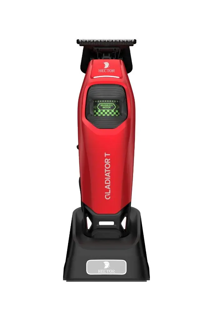 Hector Gladiator T 8000 RPM BLDC Motor Işıklı Çizim & Sakal Tıraş Makinesi Kırmızı