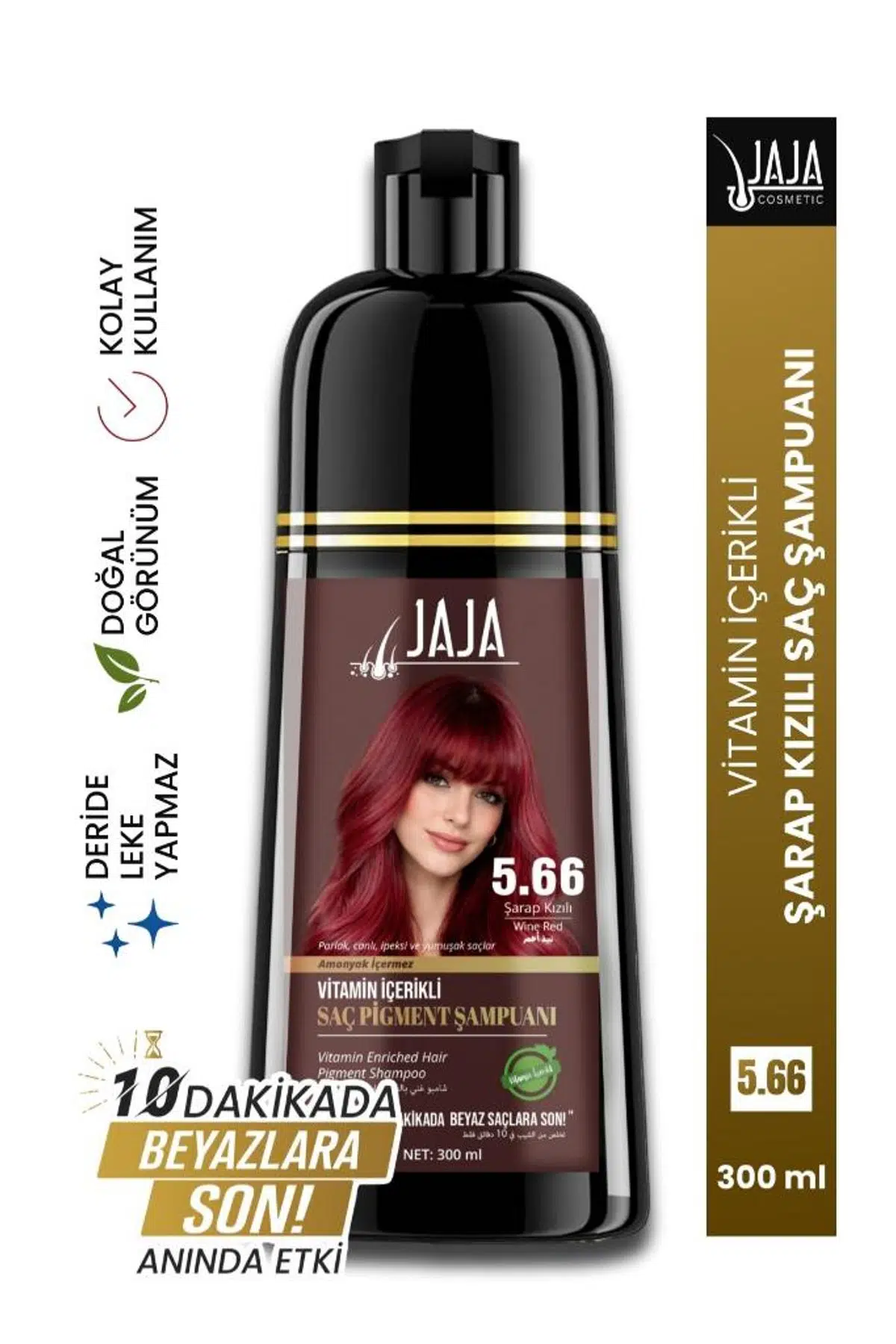 Jaja Vitamin İçerikli Saç Pigment Şampuanı Unisex 300 Ml 5.66 Şarap Kızılı