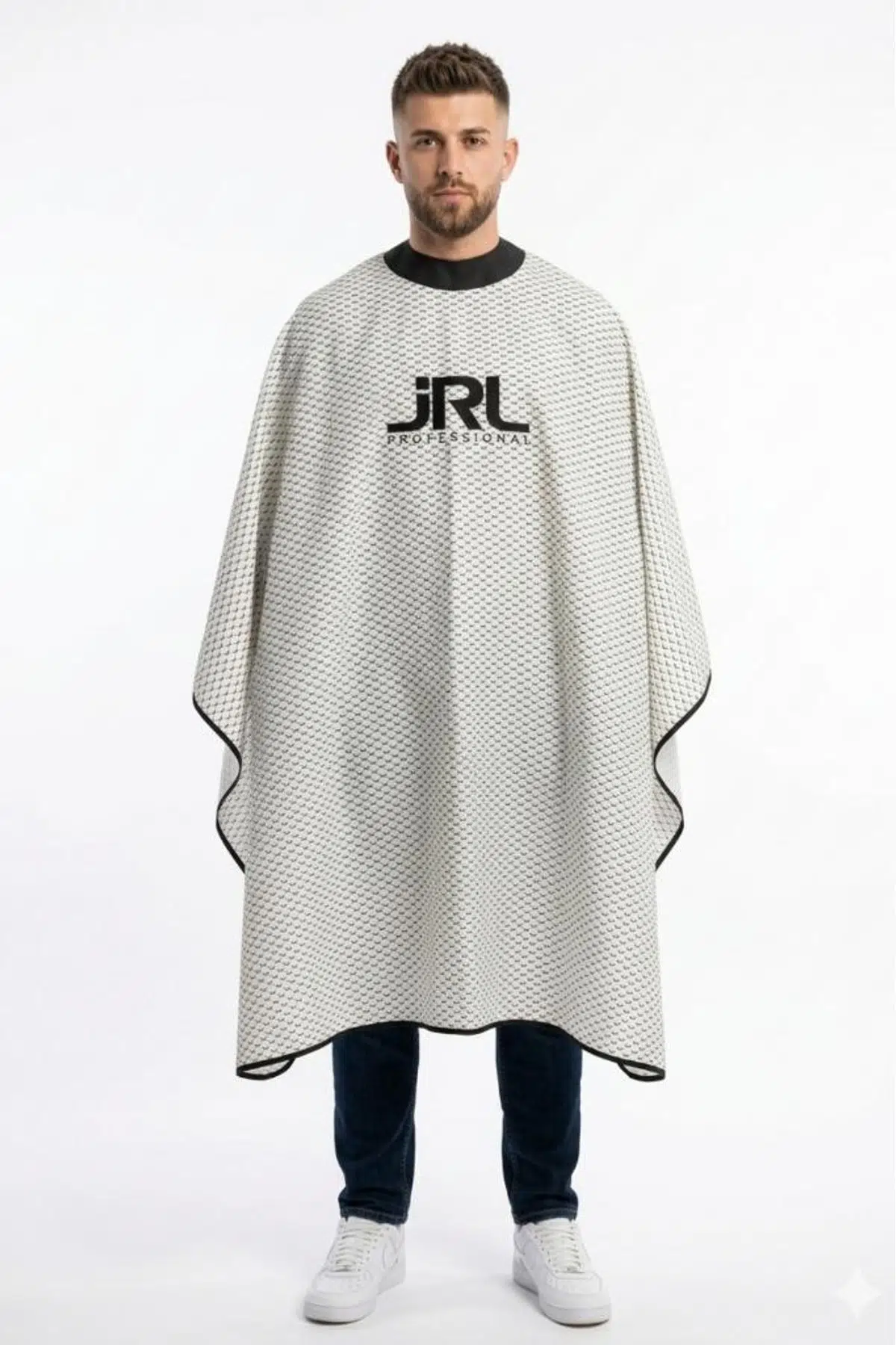 JRL Tam Saten Örtü 115x140 cm Kabartmalı Çıtçıtlı Kesim Penuarı Dijital Baskılı