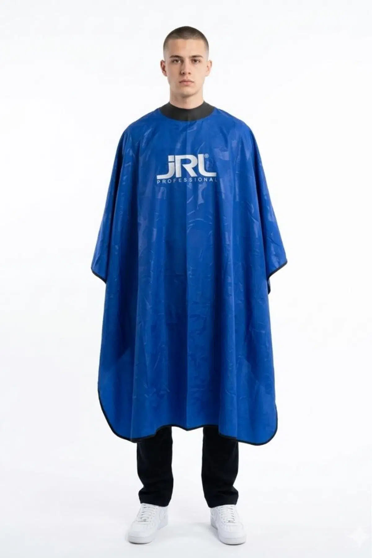 JRL Tam Saten Örtü 115x140 cm Kabartmalı Çıtçıtlı Kesim Penuarı Saks Mavi