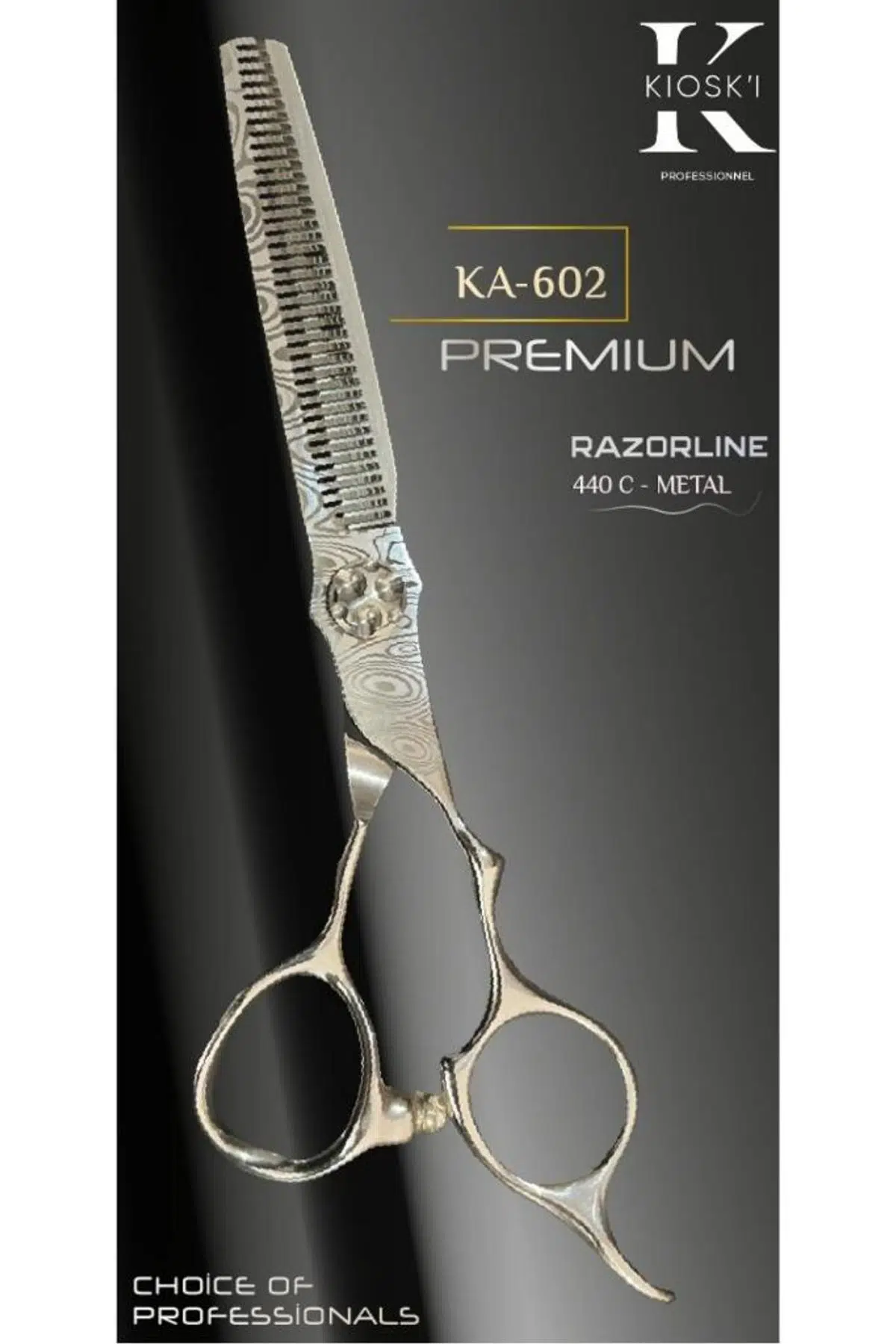 Kioski Profesyonel Premium Lüks Ara (Efile) Makas 440-C 6 Numara KA-602