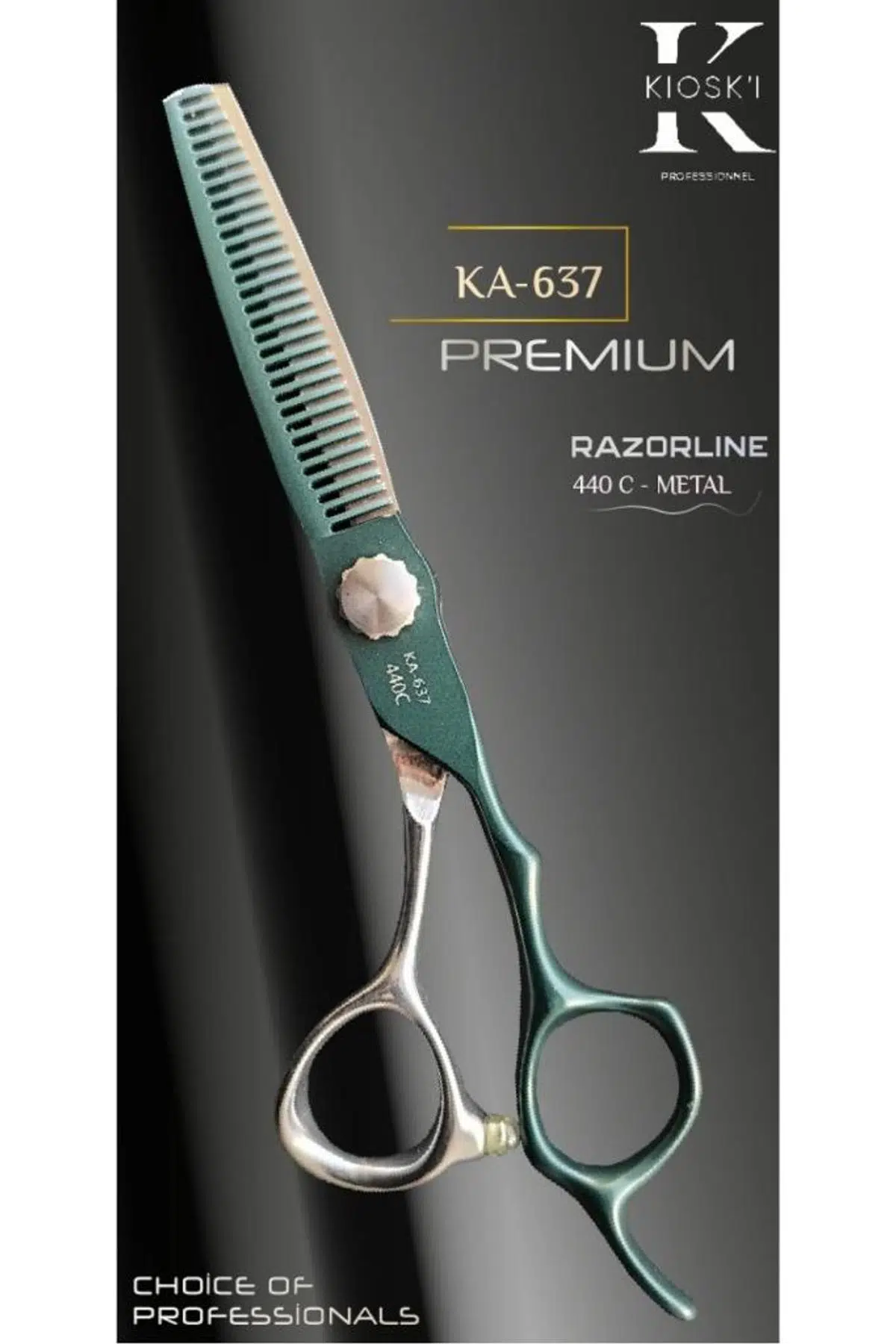 Kioski Profesyonel Premium Lüks Ara (Efile) Makas 440-C 6 Numara KA-637