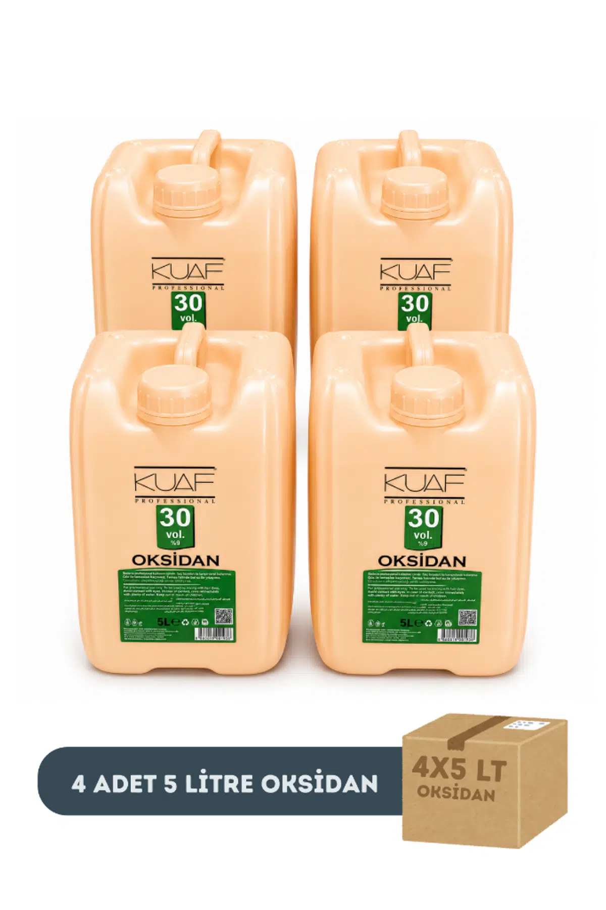 Kuaf Profesyonel Oksidan 5 Litre 30 Volüm x 4 Adet (1 Koli)