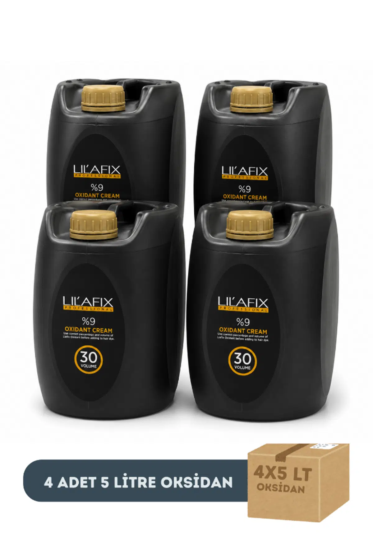 Lilafix Oksidan Peroksit 30 Volüm 5000 ML x 4 Adet (1 Koli)