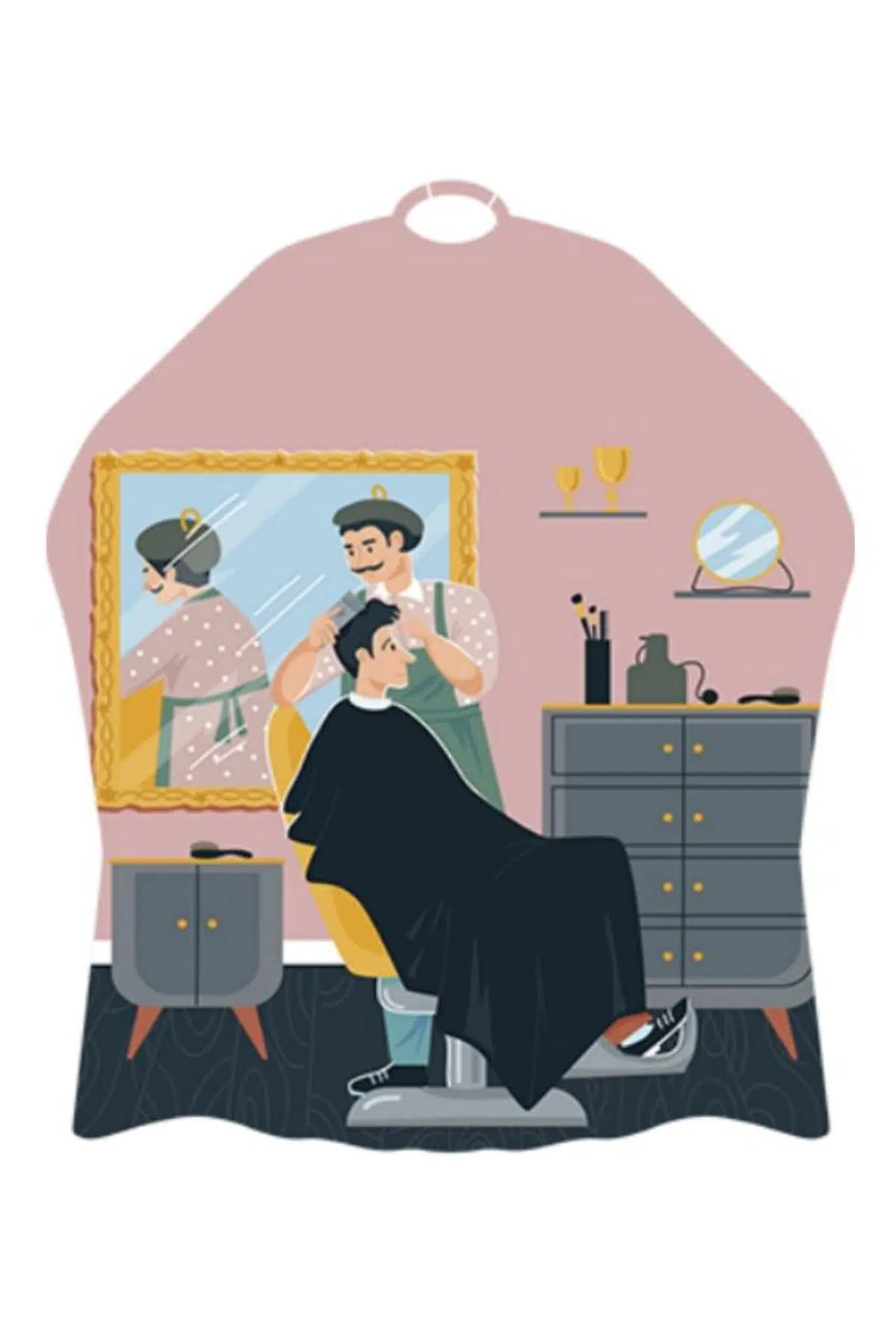 Lüx Penuar Berber Önlüğü Dijital Baskı 120x160 cm Model: 1088