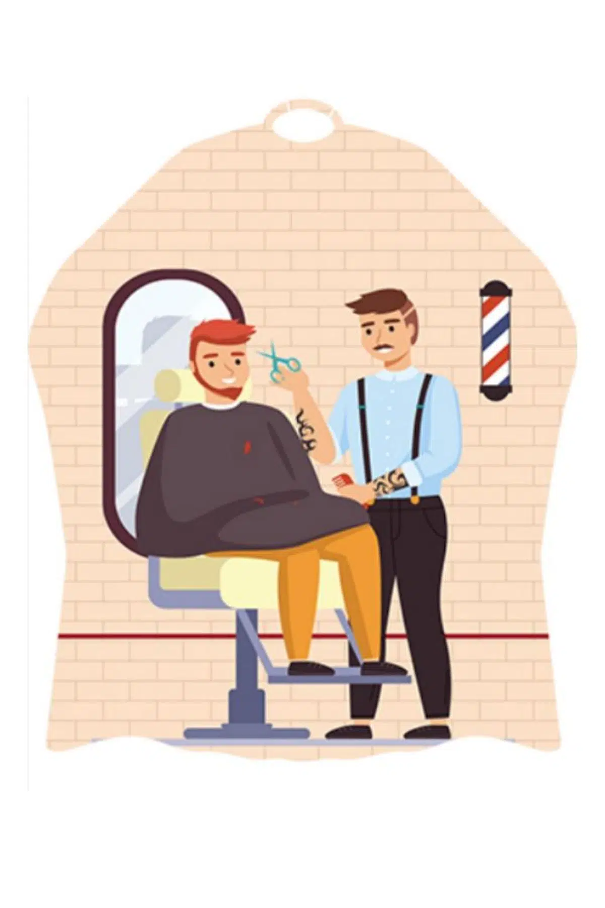 Lüx Penuar Berber Önlüğü Dijital Baskı 120x160 cm Model: 1092