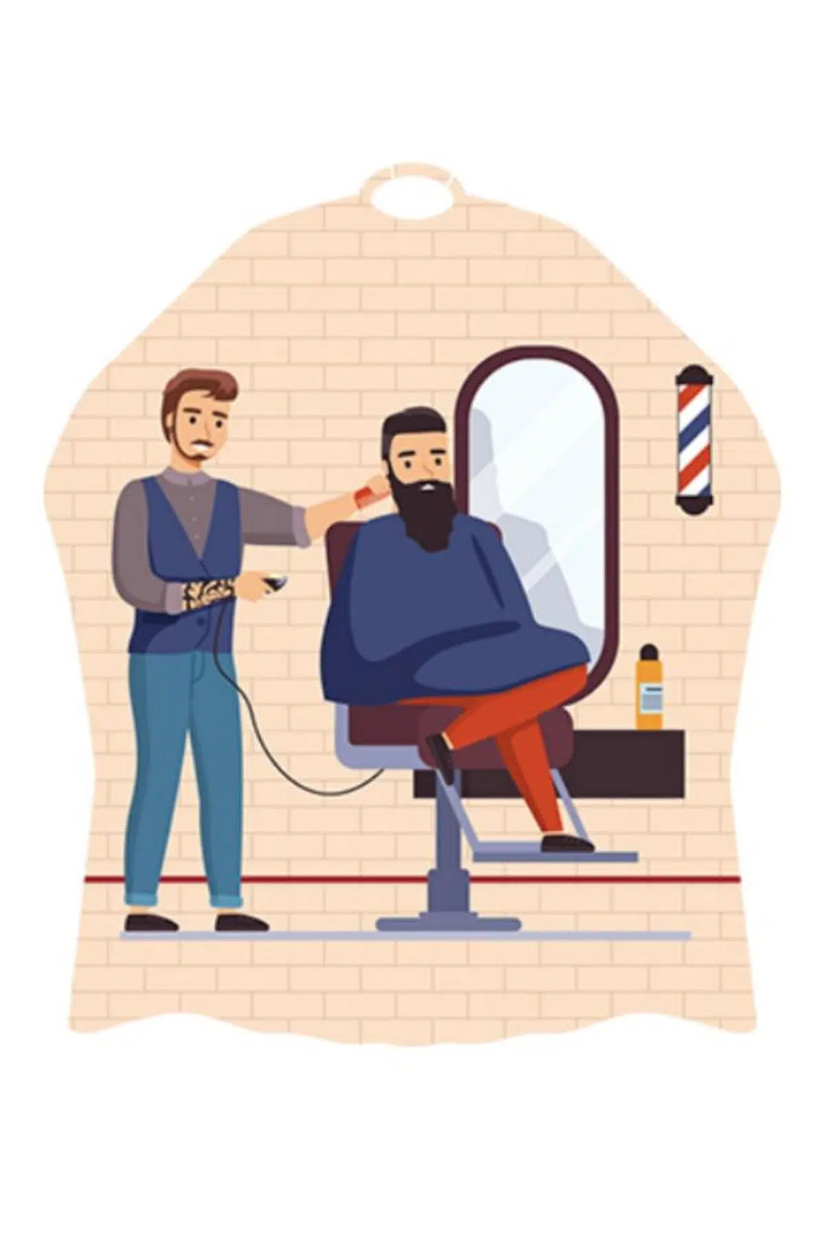 Lüx Penuar Berber Önlüğü Dijital Baskı 120x160 cm Model: 1268