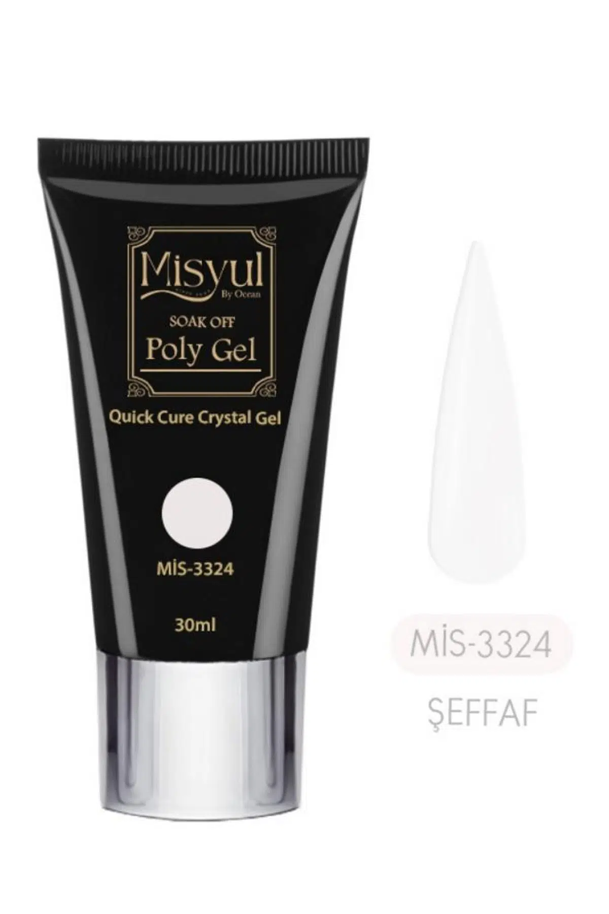 Misyul Hızlı Tırnak Uzatma Protez Tırnak Poly Jel 30 ml 24