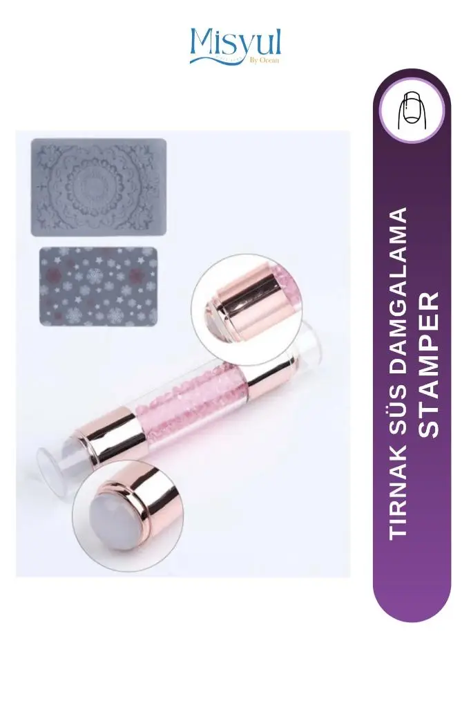 Misyul Tırnak Desen Basma Mühürü Stamper MIS-2111