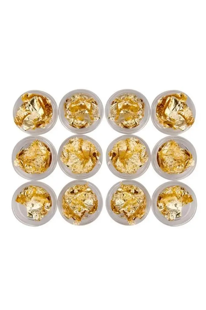 Misyul Tırnak Folyosu 12'li Glitter Gold Renk MIS-2161