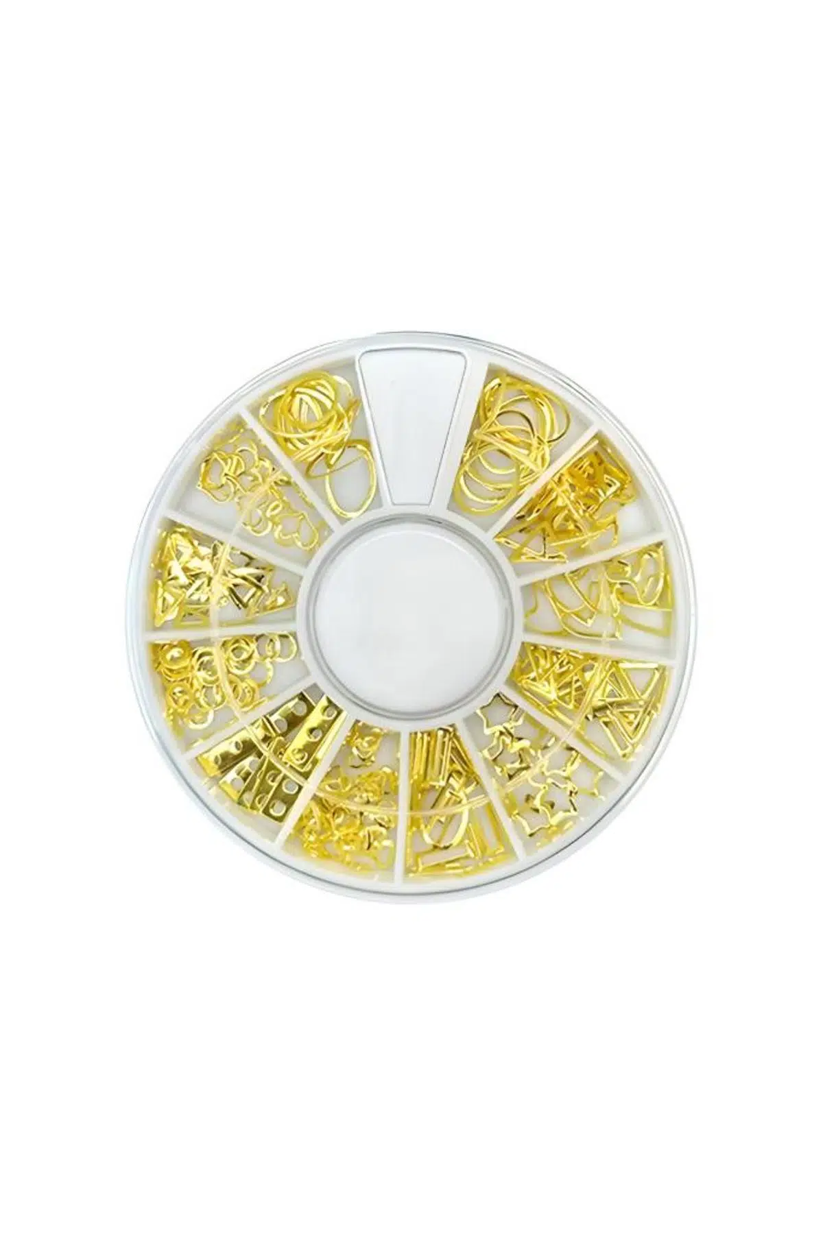 Misyul Tırnak Süsleme Taşı 12 Gözlü Mix Paket Gold Kalp-Oval MIS-2082