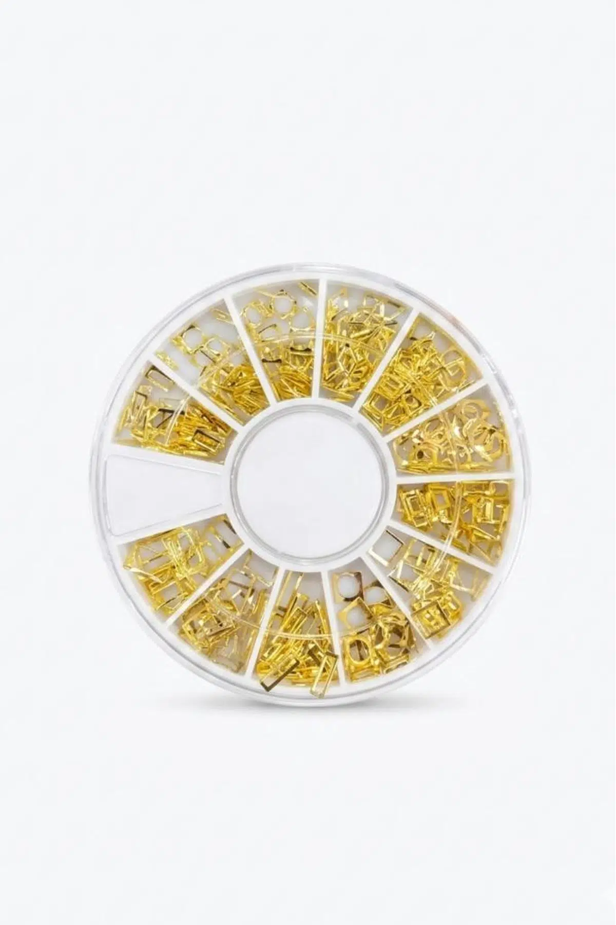Misyul Tırnak Süsleme Taşı 12 Gözlü Mix Paket Gold Kare MIS-2085