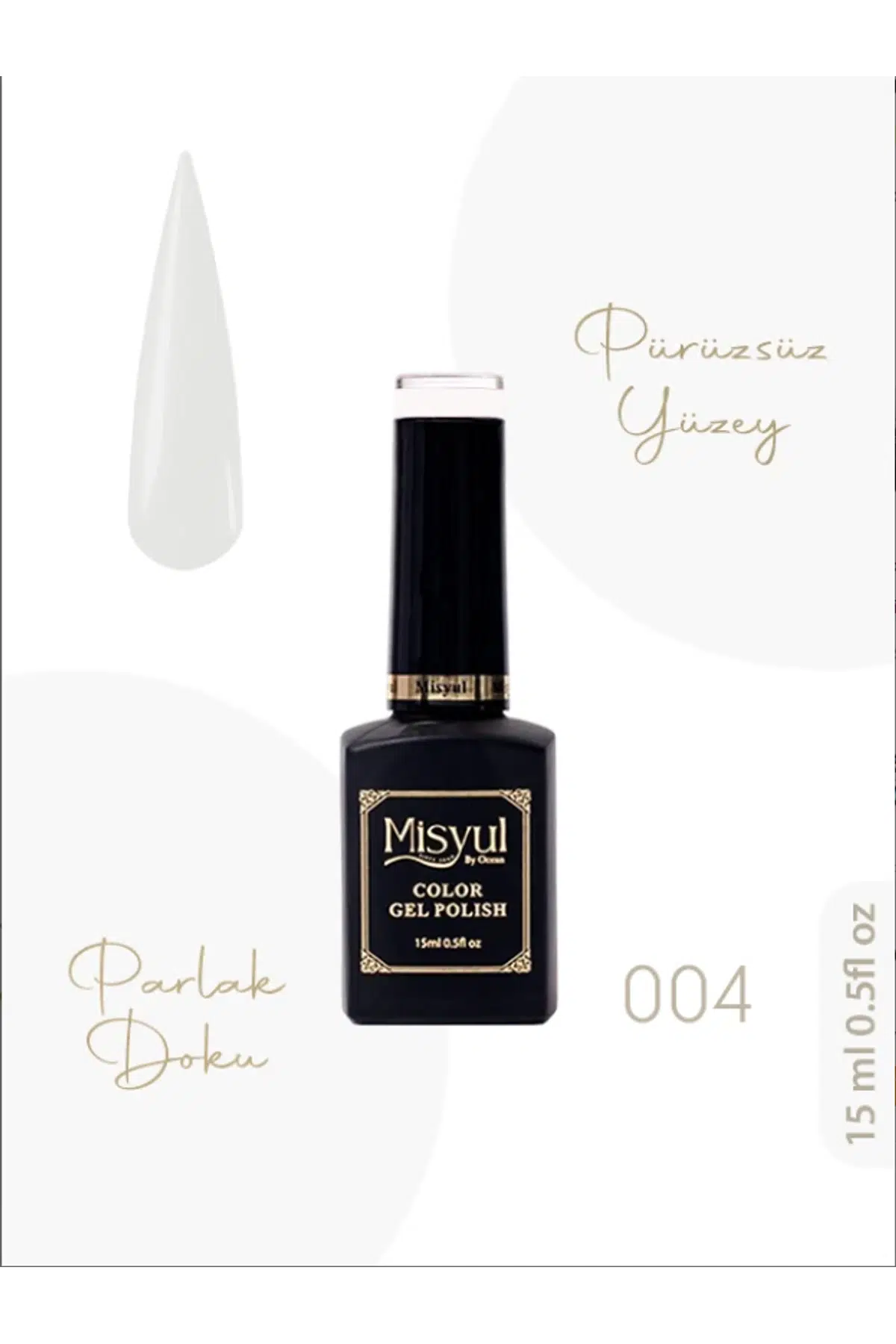 Misyul UV Led Kalıcı Oje Nail Art 15 ml 004 MIS-3004