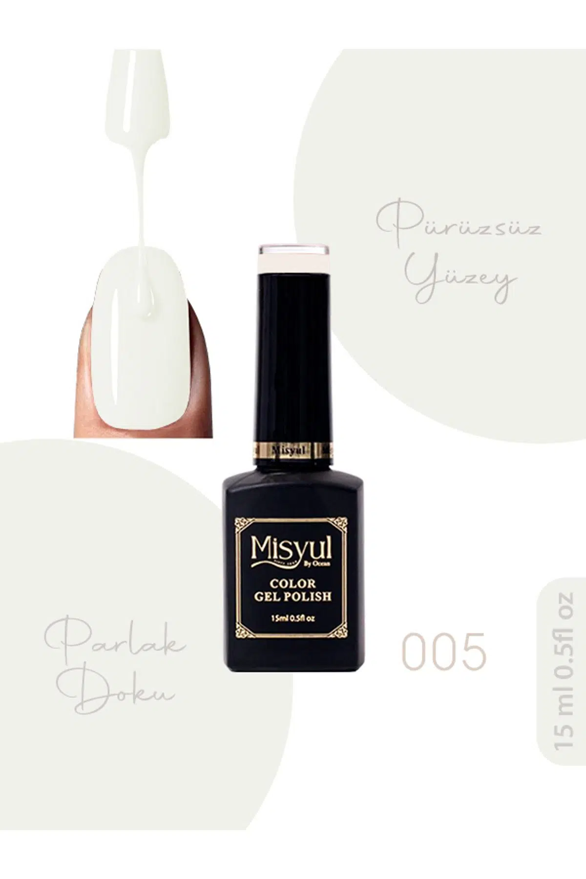 Misyul UV Led Kalıcı Oje Nail Art 15 ml 005