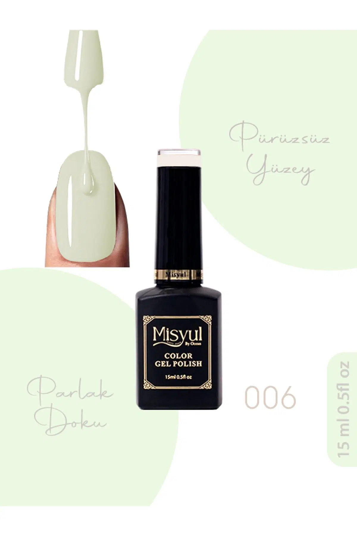 Misyul UV Led Kalıcı Oje Nail Art 15 ml 006