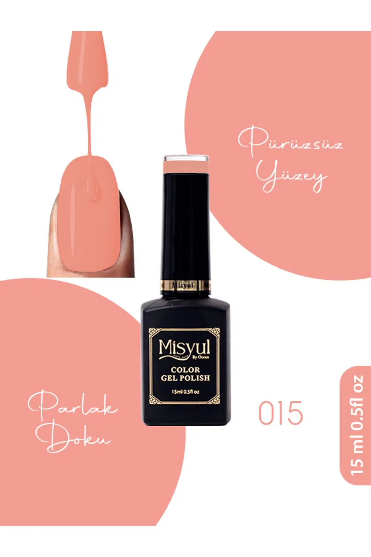 Misyul UV Led Kalıcı Oje Nail Art 15 ml 015