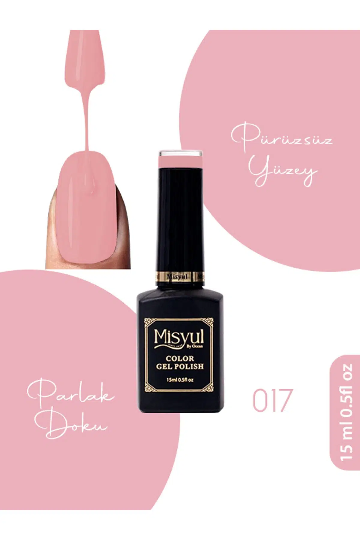 Misyul UV Led Kalıcı Oje Nail Art 15 ml 017