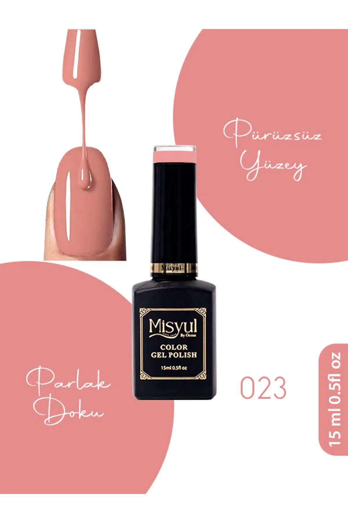 Misyul UV Led Kalıcı Oje Nail Art 15 ml 023