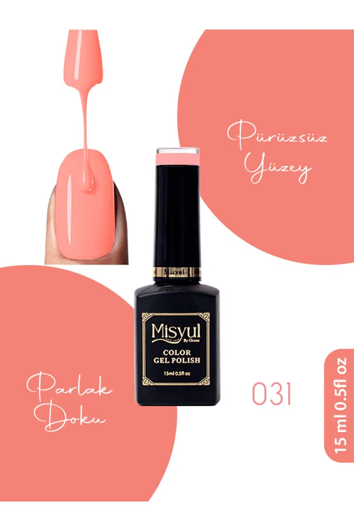 Misyul UV Led Kalıcı Oje Nail Art 15 ml 031