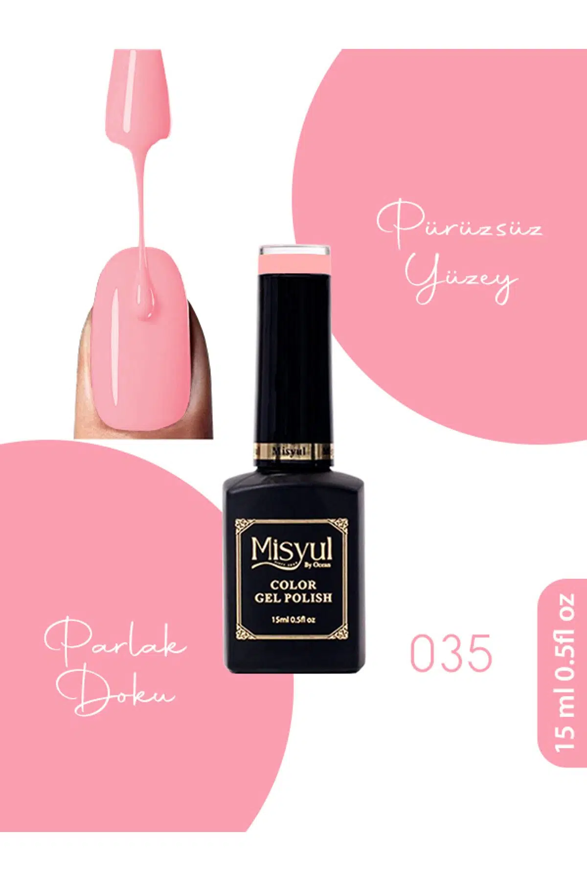 Misyul UV Led Kalıcı Oje Nail Art 15 ml 035