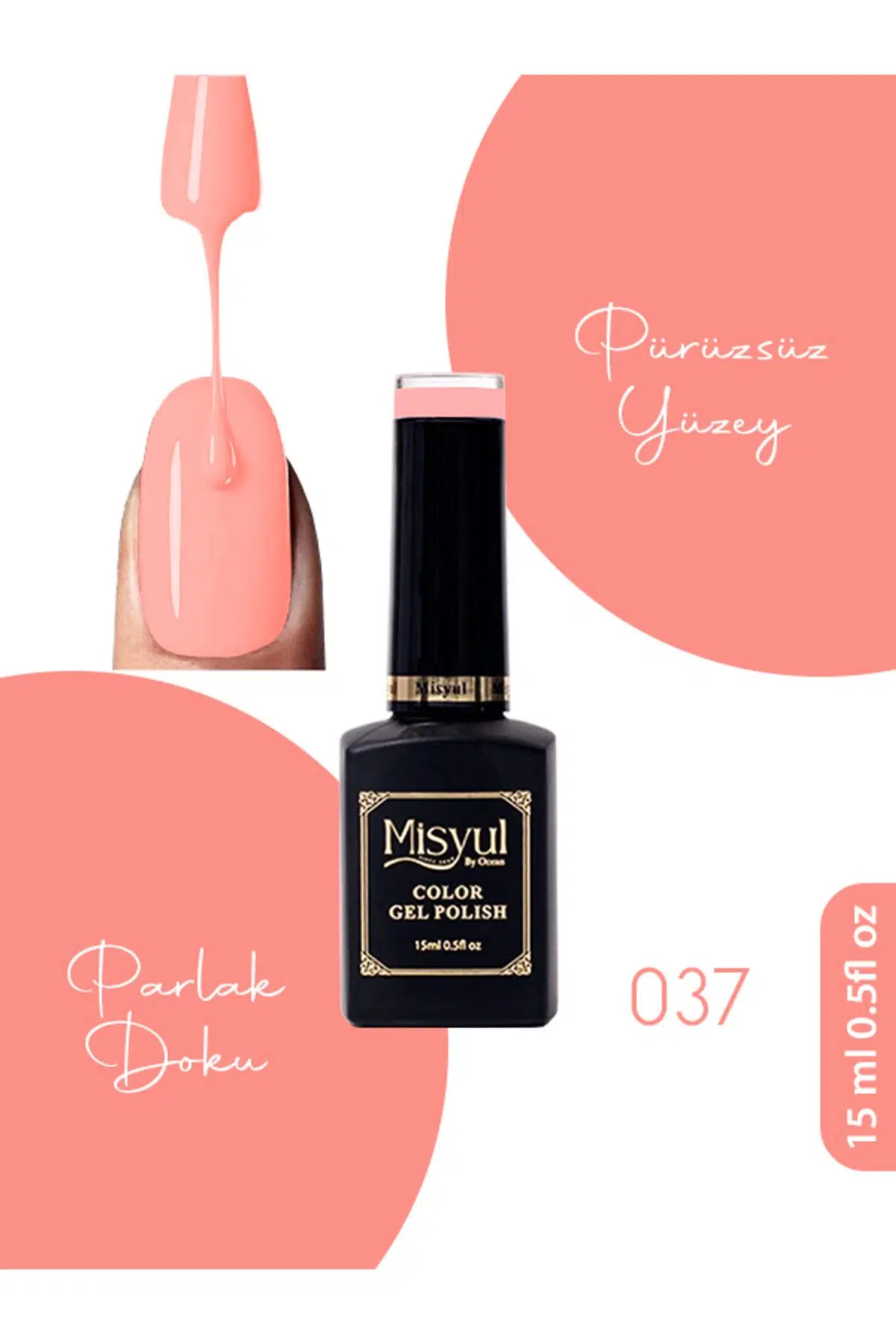 Misyul UV Led Kalıcı Oje Nail Art 15 ml 037