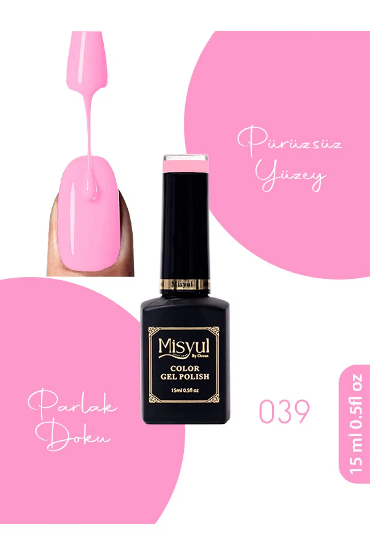 Misyul UV Led Kalıcı Oje Nail Art 15 ml 039