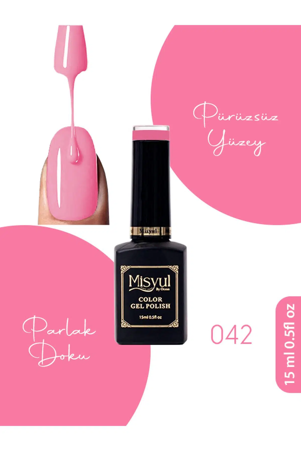 Misyul UV Led Kalıcı Oje Nail Art 15 ml 042