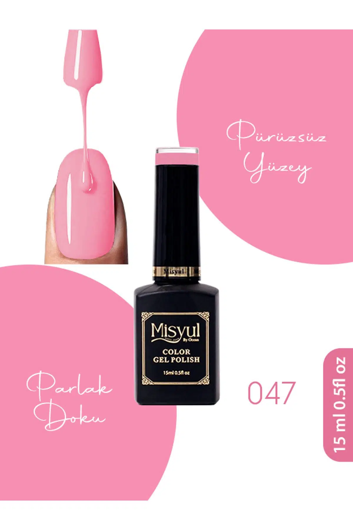 Misyul UV Led Kalıcı Oje Nail Art 15 ml 047