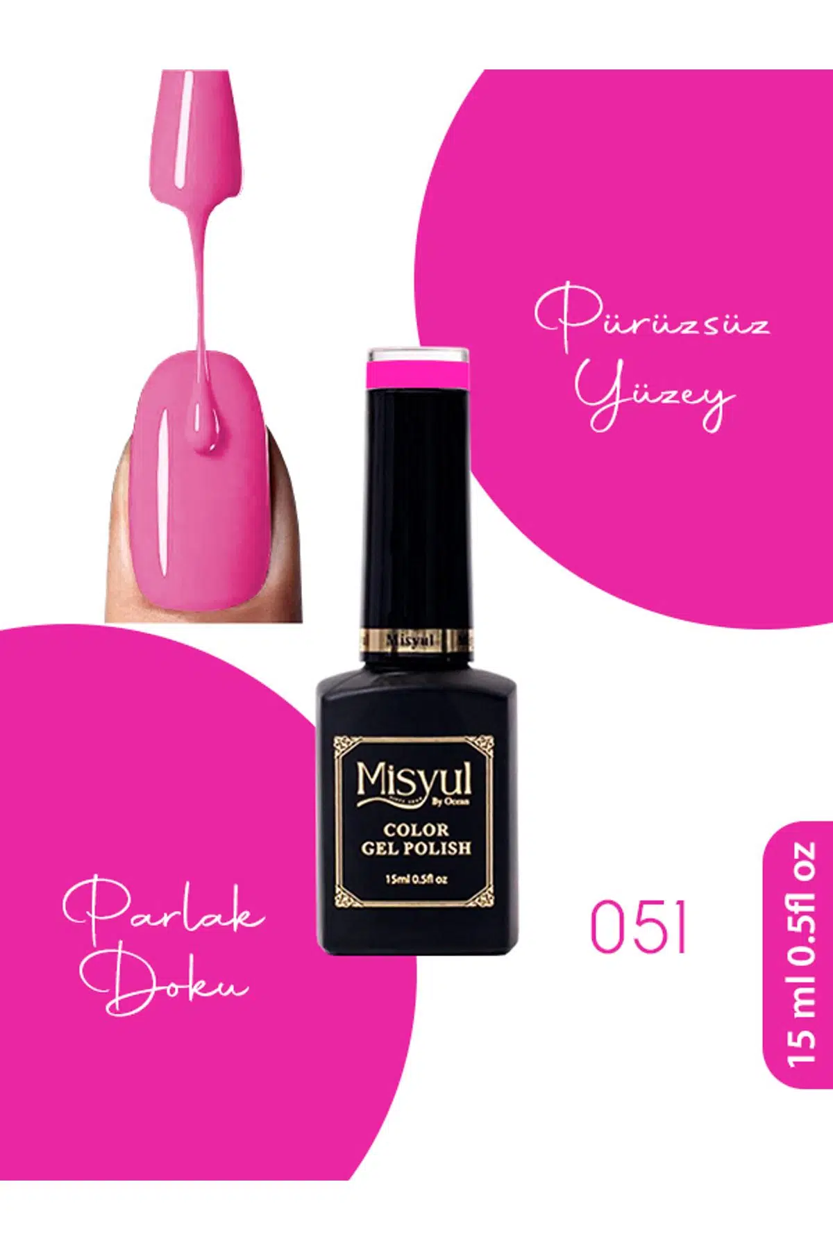 Misyul UV Led Kalıcı Oje Nail Art 15 ml 051