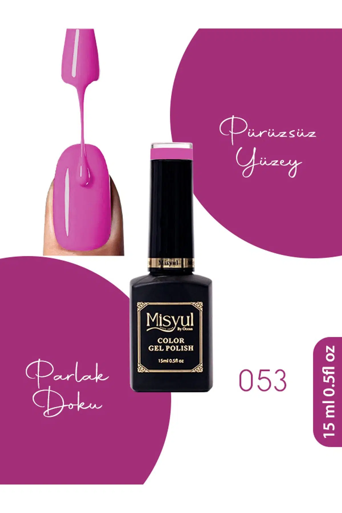 Misyul UV Led Kalıcı Oje Nail Art 15 ml 053