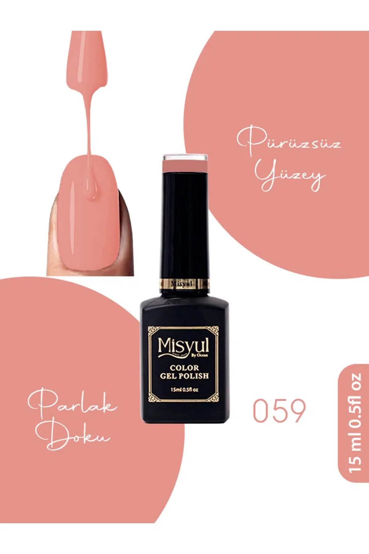 Misyul UV Led Kalıcı Oje Nail Art 15 ml 059