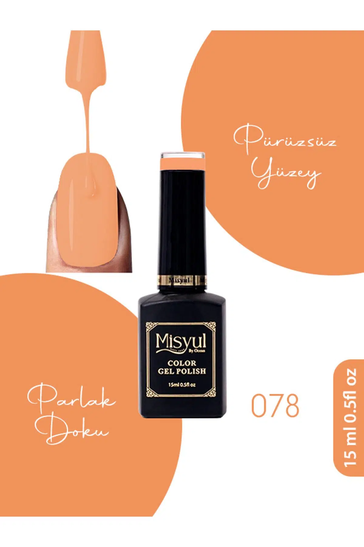 Misyul UV Led Kalıcı Oje Nail Art 15 ml 078
