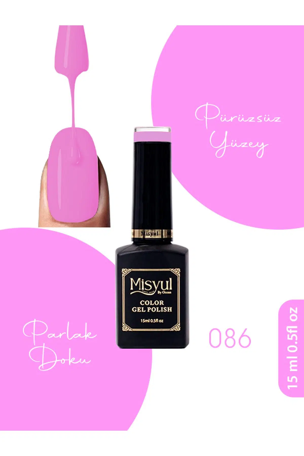Misyul UV Led Kalıcı Oje Nail Art 15 ml 086