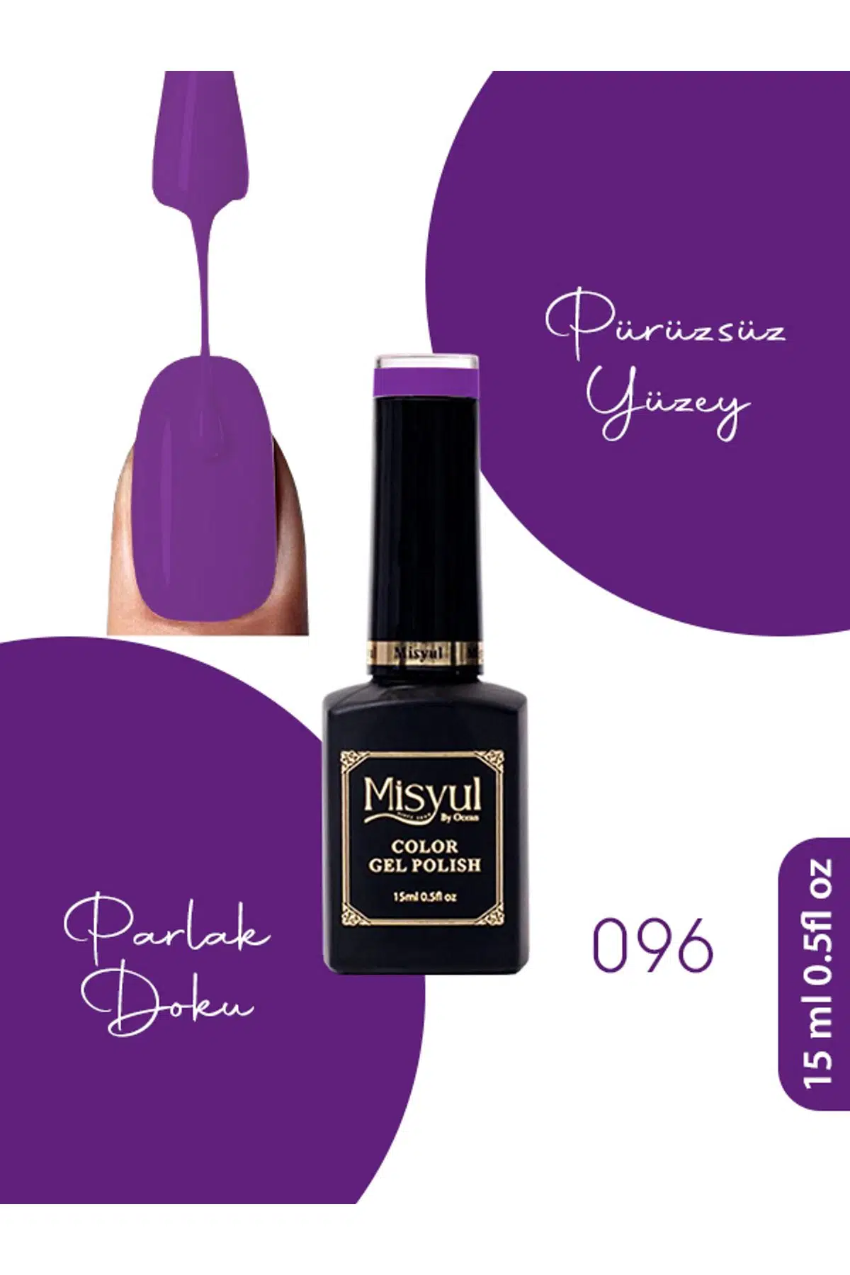 Misyul UV Led Kalıcı Oje Nail Art 15 ml 096