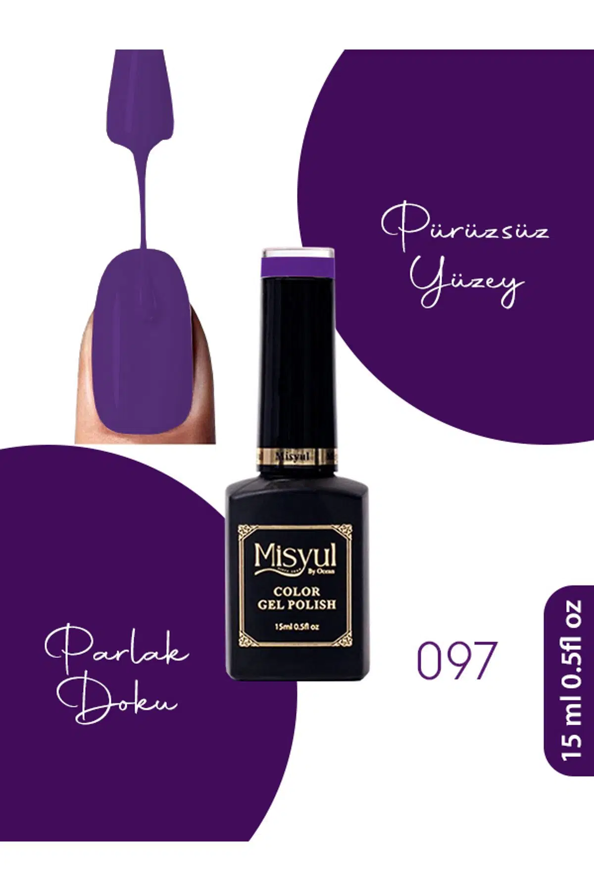 Misyul UV Led Kalıcı Oje Nail Art 15 ml 097