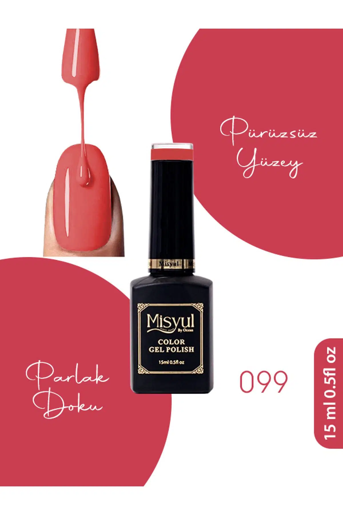 Misyul UV Led Kalıcı Oje Nail Art 15 ml 099