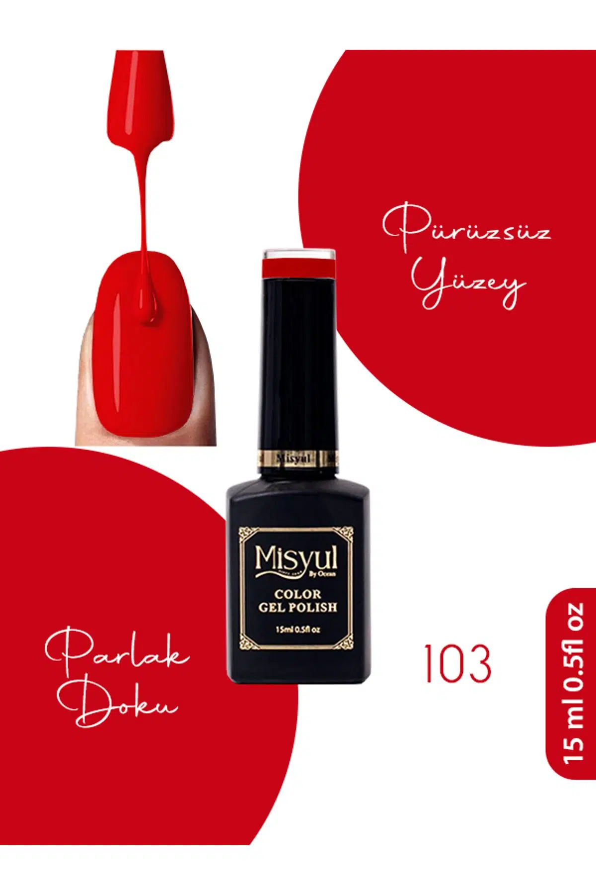 Misyul UV Led Kalıcı Oje Nail Art 15 ml 103