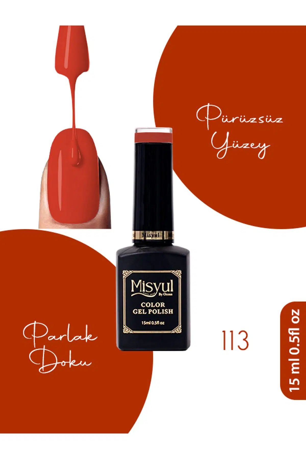 Misyul UV Led Kalıcı Oje Nail Art 15 ml 113