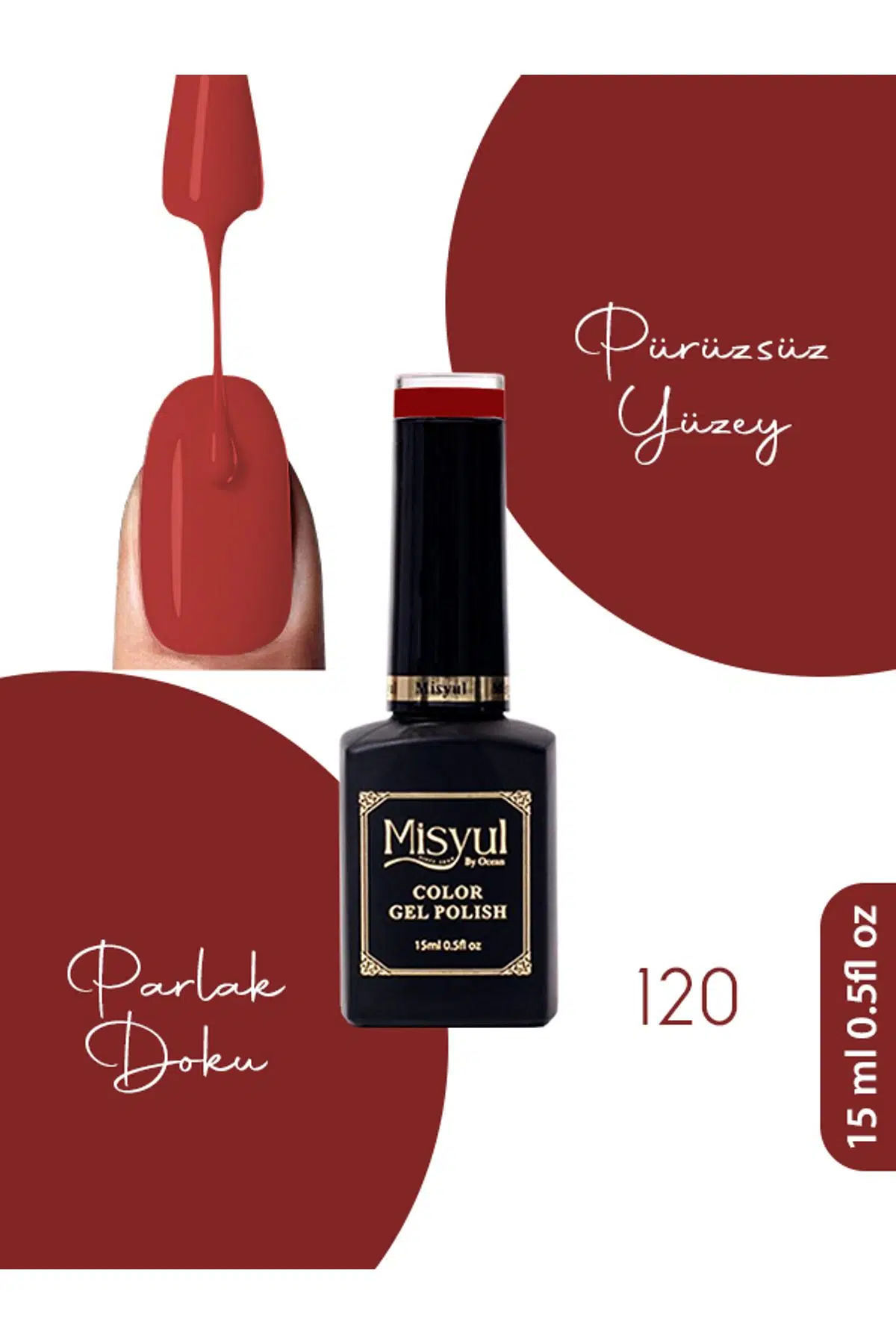 Misyul UV Led Kalıcı Oje Nail Art 15 ml 120