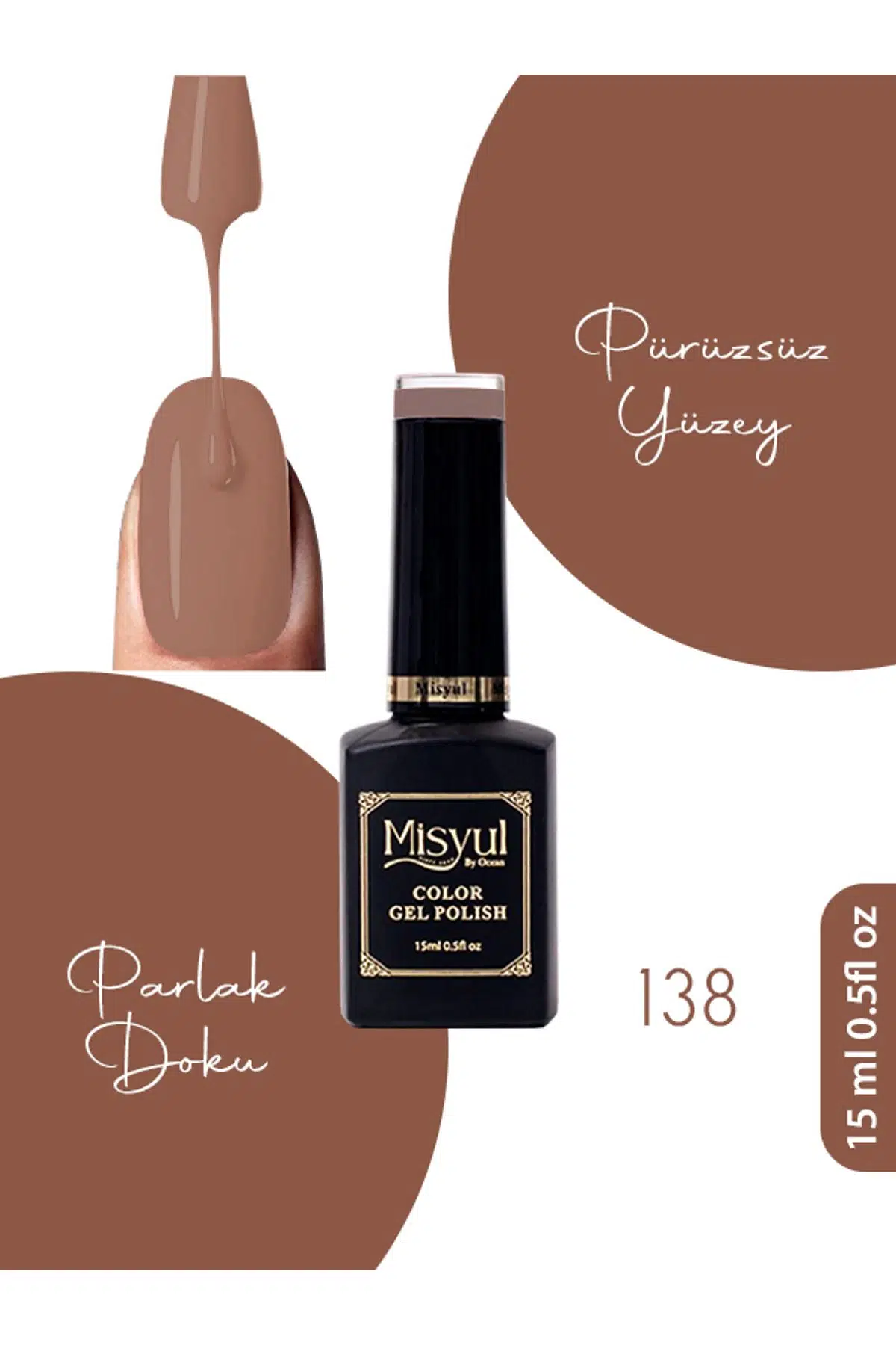 Misyul UV Led Kalıcı Oje Nail Art 15 ml 138