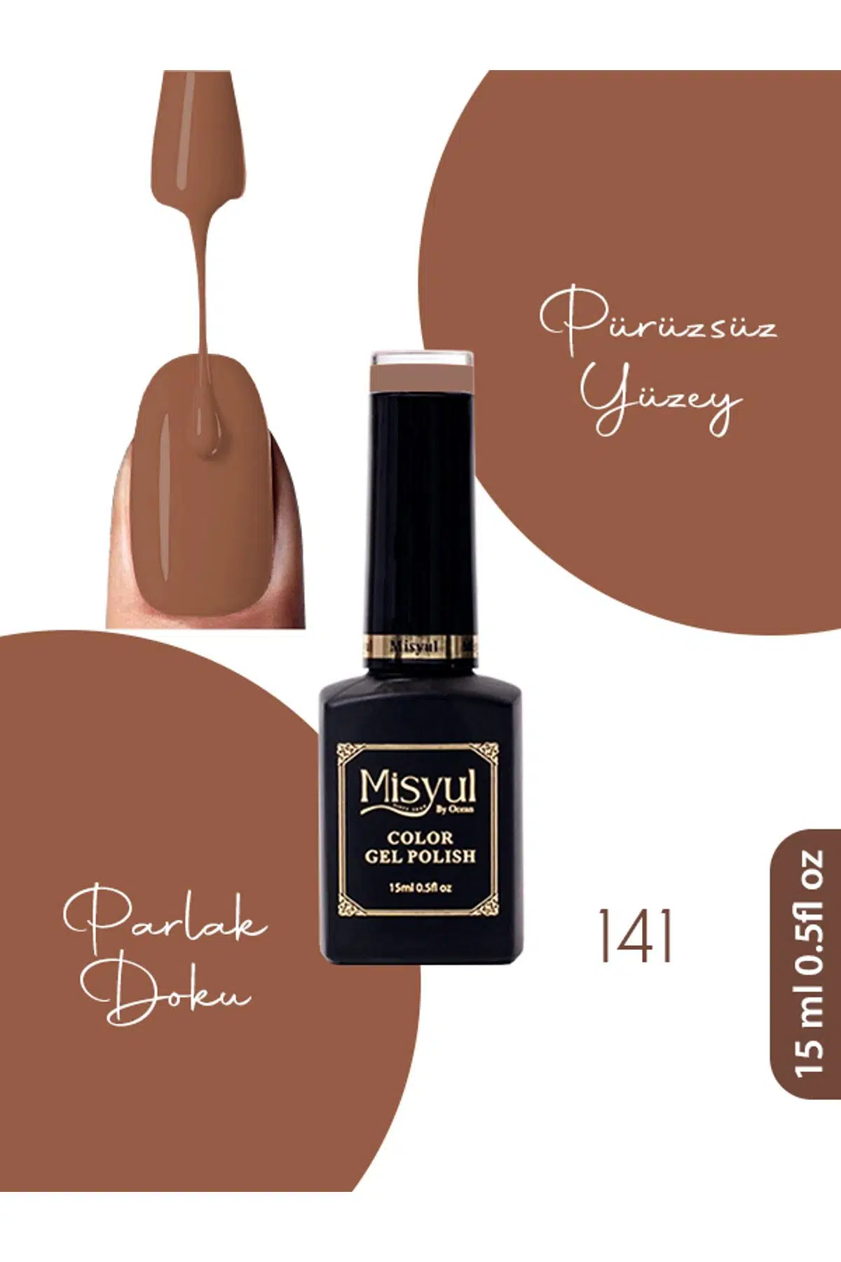 Misyul UV Led Kalıcı Oje Nail Art 15 ml 141