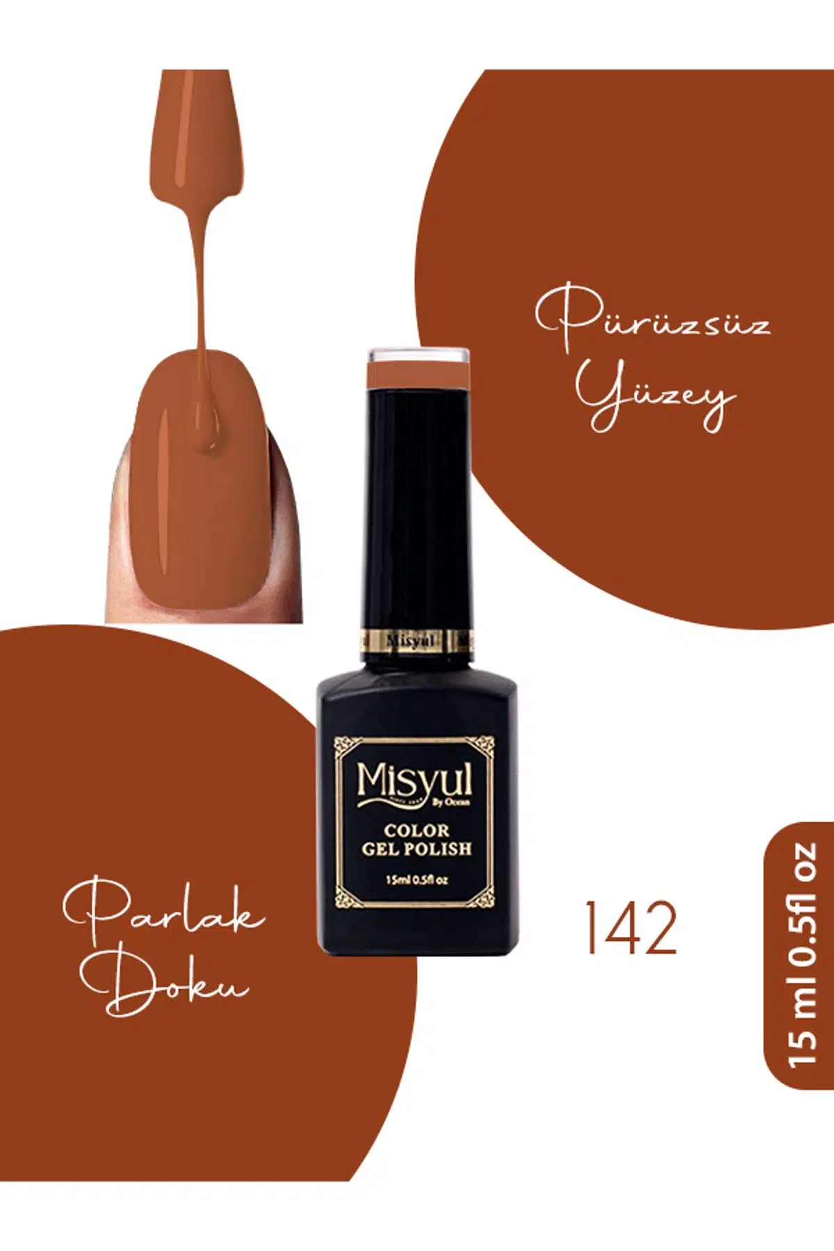 Misyul UV Led Kalıcı Oje Nail Art 15 ml 142